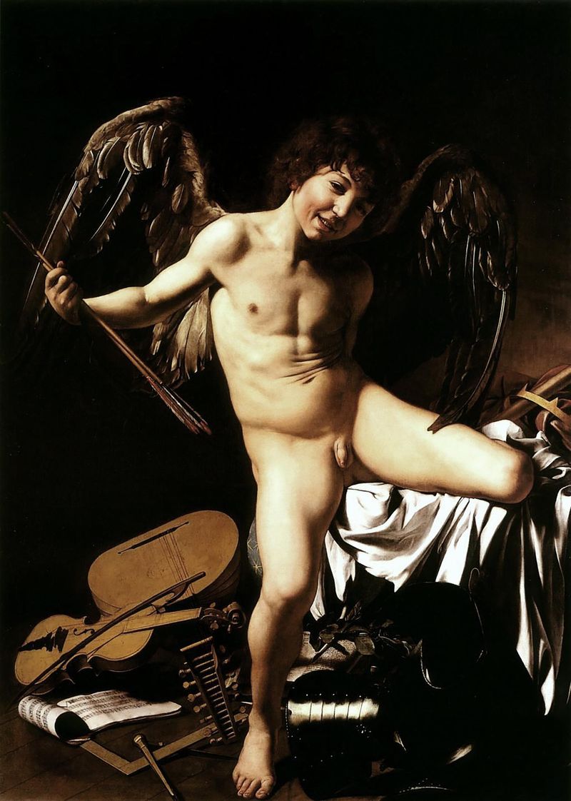 Caravaggio’s Amor Vincit Omnia (Triumphant Eros), 1602