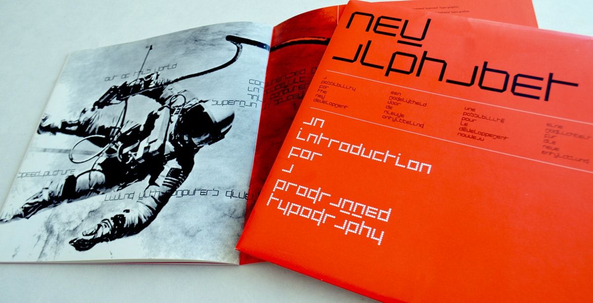 Wim Crouwel’s New Alphabet specimen from 1967 (from The Foundry Types)